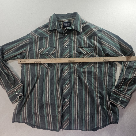 Wrangler Western Snap Shirt 1X Big - Picture 4 of 7